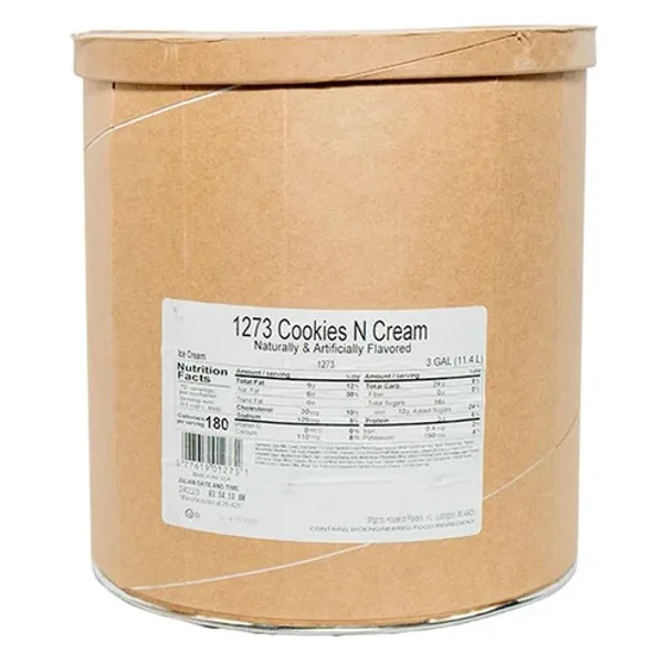 Cookies & Cream Ice Cream - 3 Gal