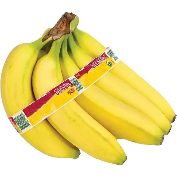 Fresh Bunch of Organic Bananas, 4-7 Bananas, Avg. 2.425 lbs