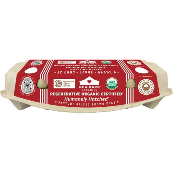 New Barn Organic Pasture Raised Brown Eggs