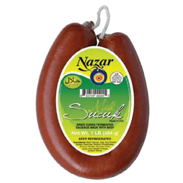 NAZAR Beef Ring Sucuk MILD 1 lb