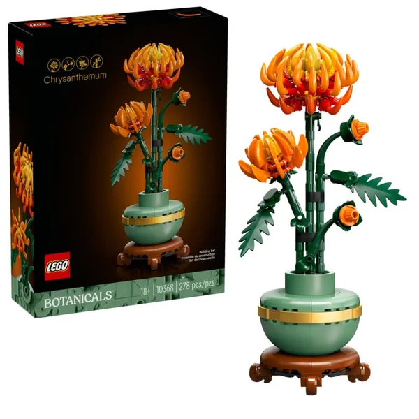 LEGO Icons Chrysanthemum Flower Decor Building Set