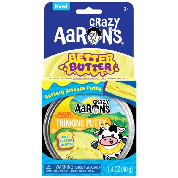 Crazy Aarons Better Butter Buttery Smooth Thinking Putty Tin 3+, 3.5 in