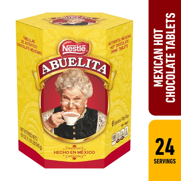 Nestle Abuelita Mexican Hot Chocolate Tablets Cinco de Mayo Food, 19 oz, Box, Instant