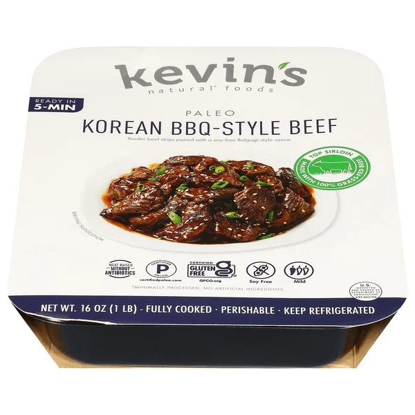Kevin's Natural Foods Mild Paleo Beef Tender, Korean Bbq-Style