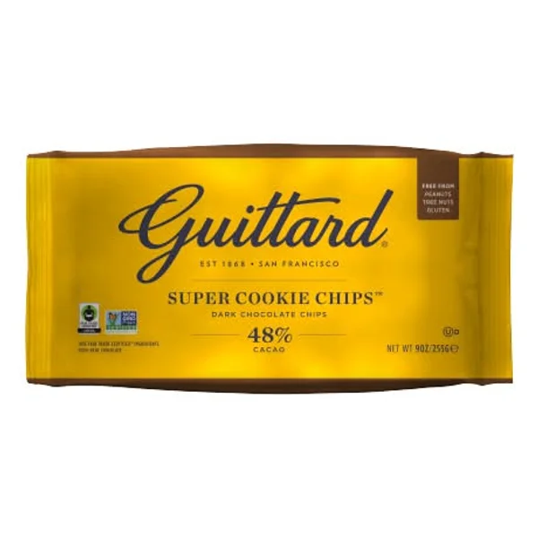 Guittard 48% Cacao Super Cookie Baking Chips, Dark Chocolate (9 oz)
