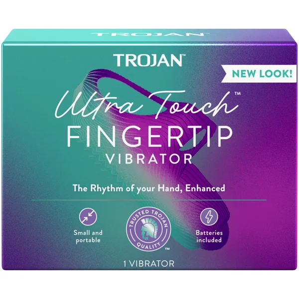 Trojan Vibrations Fingertip Personal Massager with Replaceable Batteries
