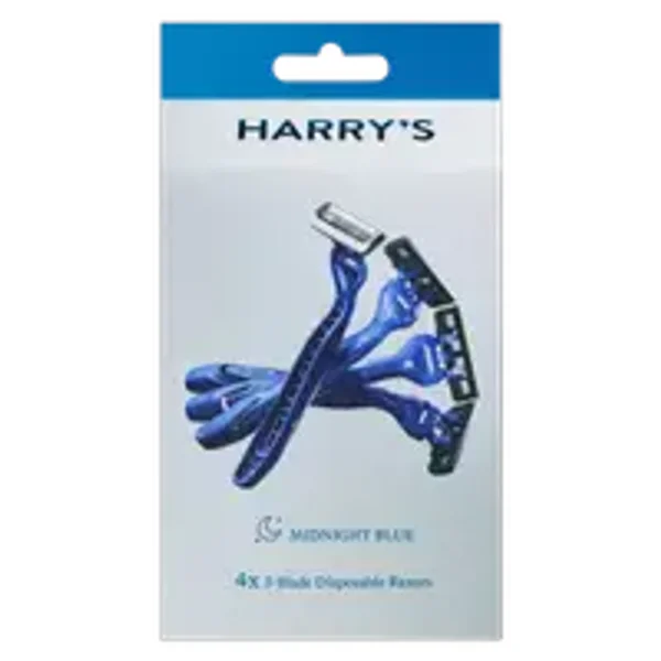 Harry's Men's Disposable 3-Blade Razors, 4ct