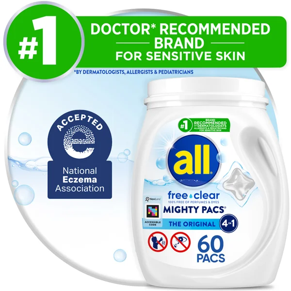 all Free Clear Mighty Pacs, 60 Count