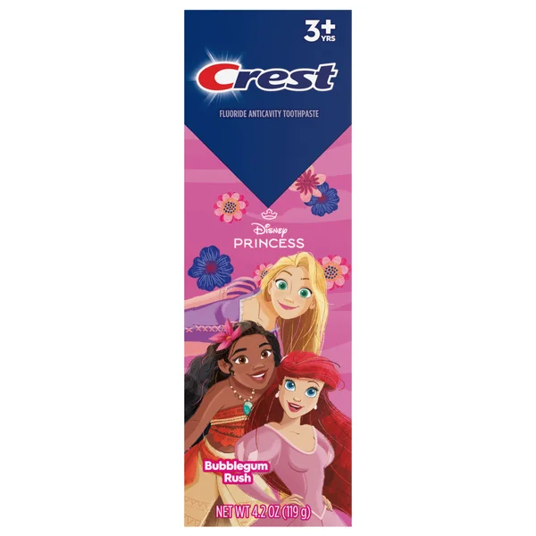 Crest Disney Princesses Kid's Anticavity Toothpaste 3+ Years, Bubblegum Rush