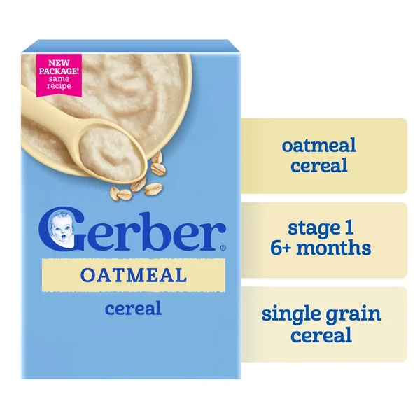 Gerber 1St Foods Cereal Sitter Baby Food 6+ Months, Oatmeal