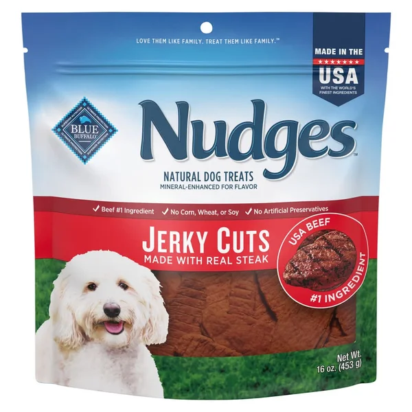 Blue Buffalo Nudges Jerky Cuts Natural Dog Treats Beef