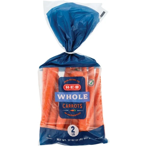 Fresh Whole Carrots, 2 lb bag