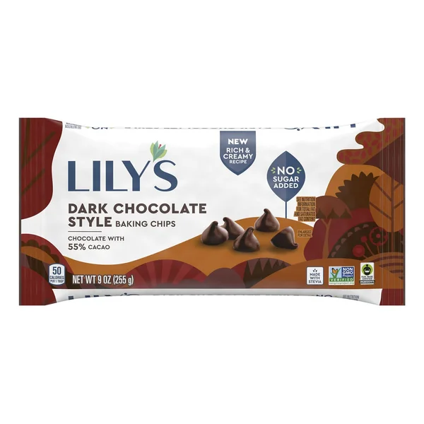 Lily's Baking Chips, Dark Chocolate Style (9 oz)