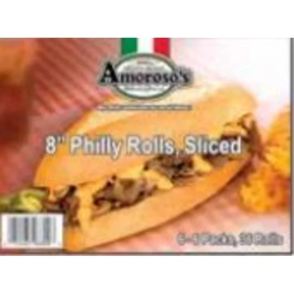Amoroso - Philly Rolls Sliced 8" - 6 Ct