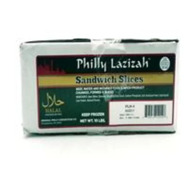 Frozen Halal Philly-Style Steaks - 4oz portions, 10 lbs