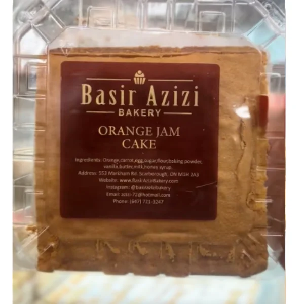 BASIR AZIZI Orange Jam Cake