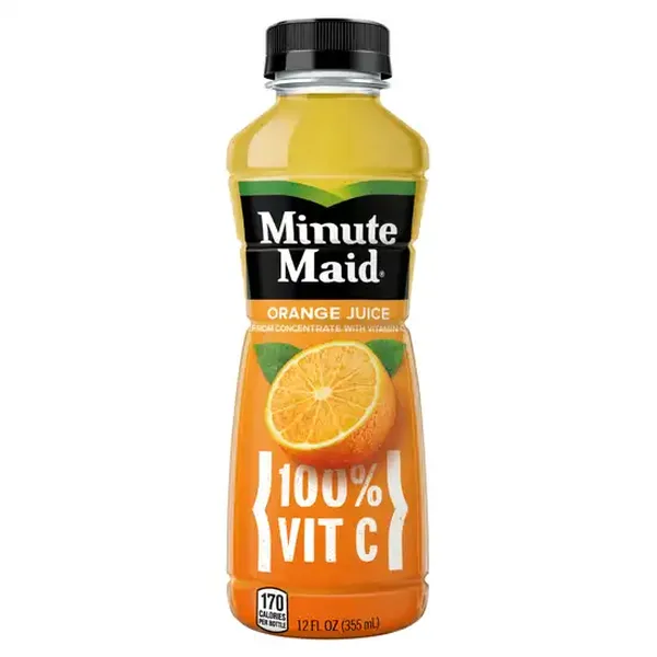 Minute Maid 100% Orange Juice Drink Bottle with Vitamin C (12 fl oz)