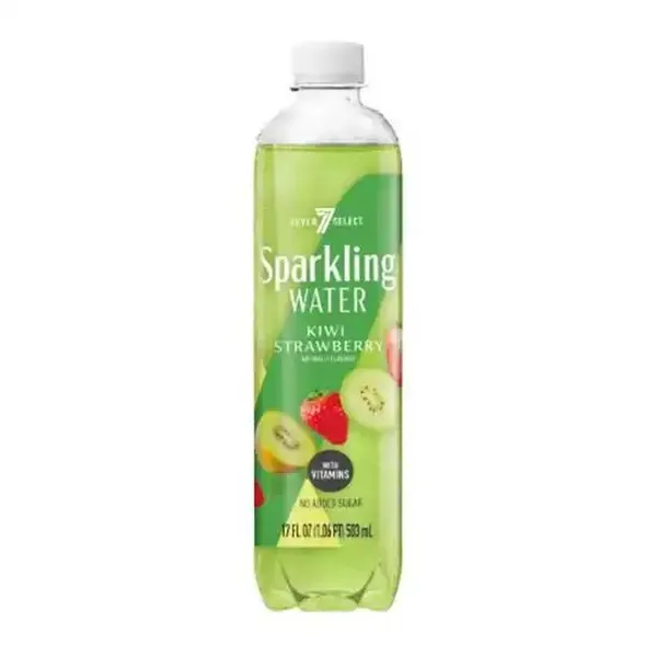 7-Select No Added Sugar Kiwi Strawberry Sparkling Water Bottle (17 fl oz)