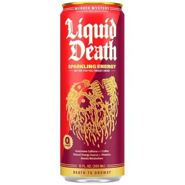 Liquid Death Zero Sugar Cherry, Cream, Spice Energy Drink (12 fl oz)