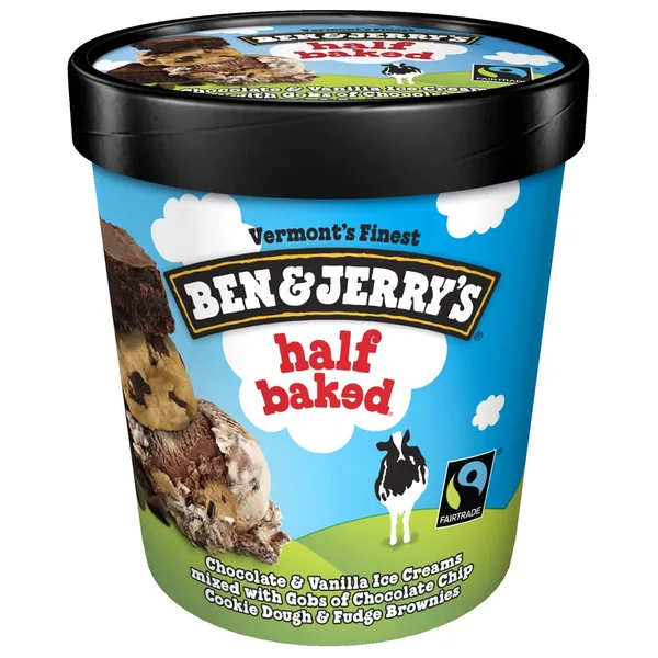 Ben & Jerry's Half Baked Ice Cream Cup (1 pt)