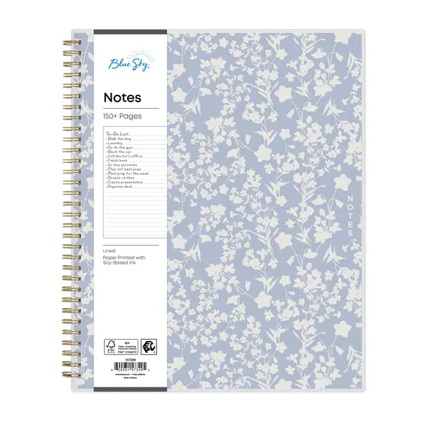 Blue Sky Notebook, 8.5x11, Wildfields
