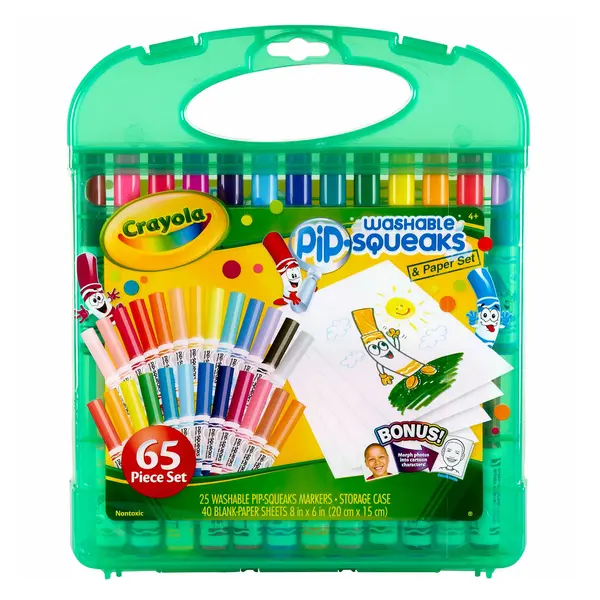 Crayola Pip Squeaks 25 Washable Markers Set, Back to School Essentials, Arts and Craft Supplies, Gift for Teachers and Kids, Ages 4+