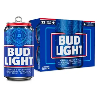 Bud Light American Light Lager Beer 12 Pack 12 fl oz Aluminum Cans 4.2% ABV