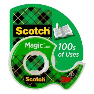 Scotch Magic Tape, 3/4 in. x 500 in., 1 Dispenser
