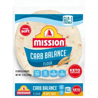 Mission Carb Balance Soft Taco Flour Tortilla Wraps