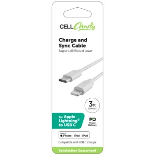 CellCandy Charge and Sync Charger - White
