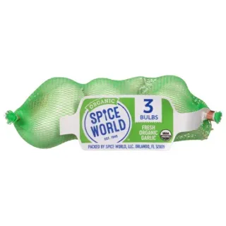Fresh Organic Garlic - Extra Large, 3 ct
