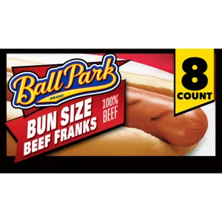 Ball Park Bun Size Hot Dogs, Beef