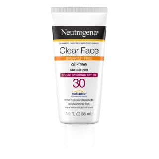 Neutrogena Clear Face Sunscreen for Acne-Prone Skin SPF 30, 3 fl. oz
