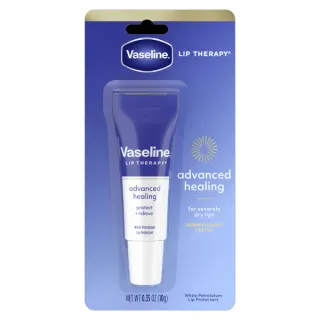 Vaseline Lip Therapy Lip Balm Tube For Healthier Looking Lips Advanced Healing Moisturizer For Dry Lips, 0.35 oz