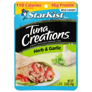 StarKist Wild Caught Tuna Creations, Herb & Garlic (2.6 oz)