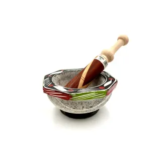 Three Rivers Chato Wata Raw Stone – MEDUM W / Wooden Mungli