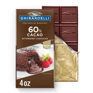 Ghirardelli Premium Baking Bittersweet Chocolate Bar 60% Cacao (4 oz)