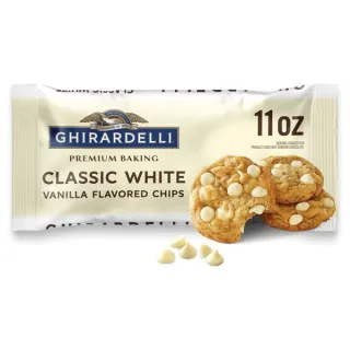 Ghirardelli Classic Premium Baking Chips, Vanilla (11 oz)