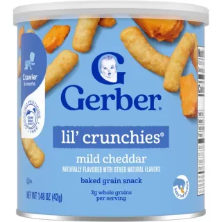 Gerber Snacks for Baby Lil' Crunchies - Mild Cheddar, 1.48 oz