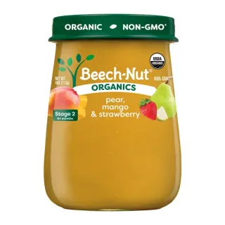 Beech-Nut Organics Stage 2 Pear Mango & Strawberry Baby Food Puree 6+ Months