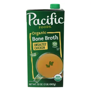Pacific Foods Organic Bone Broth, Unsalted Chicken (32 oz)