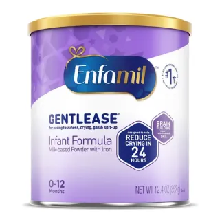 Enfamil Gentlease Infant Formula Milk Based Powder With Iron, 0-12 Months