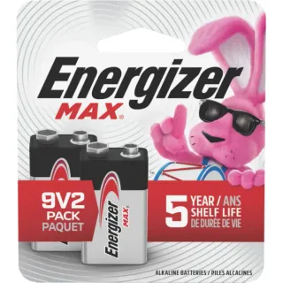 Energizer Max 9V Alkaline Batteries