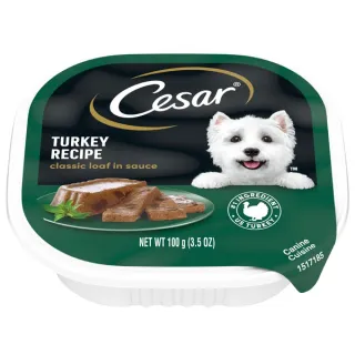 Cesar Turkey Recipe Classic Loaf in Sauce Wet Cat Food