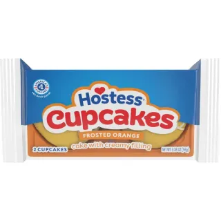 Hostess Frosted Creamy Filling Cupcakes, Orange