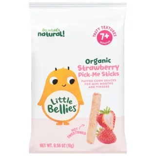 Little Bellies Organic Strawberry Pick-Me Sticks 7+ Months