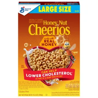 Cheerios Limited Edition Sweetened Whole Grain Oat Cereal, Honey Nut (15.4 oz)