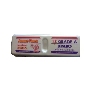 JAMES FARM Jumbo Eggs 1 DOZ