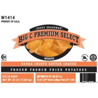 Big C - Premium Select Zesty Seasoned 3/8" Straight Cut, 6 Pk, 5 lb