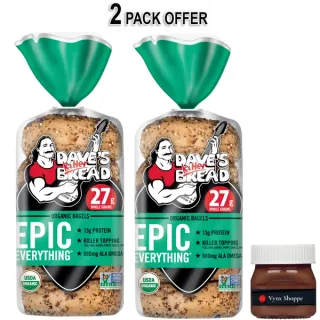Dave's Killer Bread Epic Everything Organic Bagels, 16.75 oz, 5 Ct